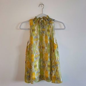 Veronica M. Yellow Halter Tank Top